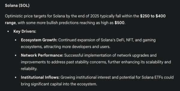 Gemini AI在宽松金融环境下怎么看高吞吐公链sol